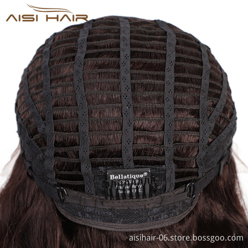 Aisi Hair 100% Brazilian Human Hair Short Bob Brown Color Swiss Lace Wigs Body Wave Human Hair Lace Frontal Wigs For Black Women